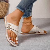 2025 Summer New Large-Size Women's Shoe Covers Fashion Flat Casual Women's Cool Slippers HZ0115