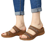 New Word Cool Slippers Women's Spring New Loose Cake Thick Bottom Slippers Classic HZ0115