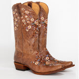 Mid-Up 2025 Autumn And Winter New With Embroidery 40-43 Large Size In The Cylinder Women's Boot Tide Boots HZ0115