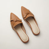 2025 Summer New Head Tip Half Slippers Women Wear Muller Shoes Flat Bottom Half Cool Drag HZ0115