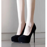 2025 New Sexy Black Pointed Waterproof Table Hate High Heels Women Do Not Grind Their Feet Fine Heel Shallow Commuting Single Shoes HZ0115