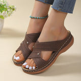 Large Women's Shoes 2025 Summer New Roman Wind Hollow And Breathable Low With Bohemian Breeze Cool Drag HZ0115