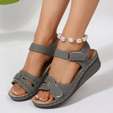 2025 Summer New Retro Women's Sandals Car Line Hole Shoes Large-Size Round Head And Comfortable Sandals Women HZ0115