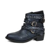 Martin Boots Women Fall 2025 New Punk Rincley Casual West Coast Mid-Purbs Boots HZ0115