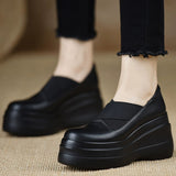 Comfortable Thick-Sed Pine Soles Of The Lefu Shoes 2025 New Spring And Autumn Heel Shoes Women Thin High Heels Single Shoes HZ0115