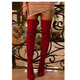 Over-Knee Boots High Heel Side Zipper Female Boots Wish Female Boots HZ0115