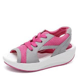 2025 Large Summer New Rocking Women's Sandals Pine Cake Thick Soles With Sandals Beach Shoes 43 Yards HZ0115