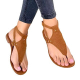 Wish Sandals Women's 2025 Summer New Flat Bottom Casual Clips Big Size Beach Sandals Light And Comfortable HZ0115