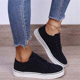 Large-Size 2025 Spring And Summer New Lace Single Shoes Comfortable Casual Women's Shoes Round Head Flat Solid Single Shoes Women HZ0115