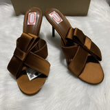 ZA Home 2025 New Women's Shoes Low Heel Temperament Famous Bow Decoration High Heels Toe Sexy HZ0115