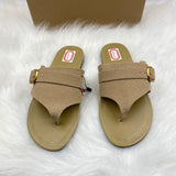 ZA Home 2025 New Word-Word Sandals Women's New Large-Size Loose Cake Soles Casual Toe Shoes HZ0115
