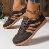 Large-Size Women's 2025 New German Training Shoes Women's Retro Color Tie Single Shoes Women HZ0115