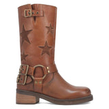 Autumn And Winter Western Boots Five-Star Splicing Belt Buckle Low-Heeled Fashion Boots HZ0115