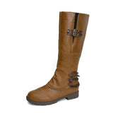 Large-Size Martin Boots Women 2025 Fashion Explosion Wearing Autumn And Winter High Boots HZ0115
