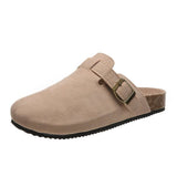 Baotou Slippers Female Couple Softwood Tug Wish Large Size Roman Shoes Casual Half-Dragging Lazy Shoes Trend HZ0115