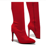 Over-Knee Boots High Heel Side Zipper Female Boots Wish Female Boots HZ0115