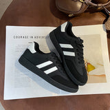 Large-Size Casual Frosted Shoes Spring And Autumn Women's New Sports Retro Single Shoes Student Board Shoes Training Shoes Women's Shoes HZ0115