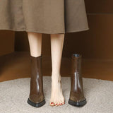 Sharp-Headed Short Boots Women This Year Popular New Thick And High-Heeling Small Man Height French Thin Boots Elastic Martin Boots HZ0115