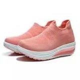 2025 Spring And Summer New Ultra-Light Sole Flying Weave Breathable 43 Large Thick Sole Comfortable Single Shoe Tide HZ0115