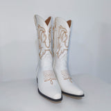 WISH 2025 Autumn And Winter New Head Embroidery Line In The Coarse And Ladies Large Size Sleeve Western Boots HZ0115