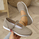 Spring And Summer 2025 New Large-Size Breathable Light-Mouthed Single Shoes Casual Women's Shoes HZ0115