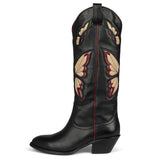 202534-43 Large-Size Coarse And High-Sleeve Sleeve Butterfly Western Cowboy Boots X442 HZ0115