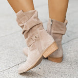 Autumn And Winter New Products 2025 Low And 40-43 Low Heel Velvet Low-Tide Women Boots Boots HZ0115