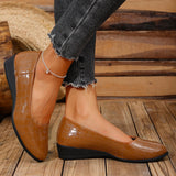 2025 Spring New Flat Sole Single Shoes Large Size Women's Lazy Shallow Soft Bean Bean Shoes HZ0115