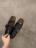 Flat Bottom Mary Jane Black Single Shoes Women's Shoes 2025 New French Red Evening Wind Gentle Mary Jane Shoes HZ0115