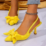 2025 Summer New Fine Heel Head Behind The Air Heel Shoes Direct Women's Shoes HZ0115