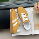 Large-Size Casual Frosted Shoes Spring And Autumn Women's New Sports Retro Single Shoes Student Board Shoes Training Shoes Women's Shoes HZ0115