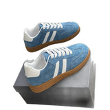 Large-Size Casual Frosted Shoes Spring And Autumn Women's New Sports Retro Single Shoes Student Board Shoes Training Shoes Women's Shoes HZ0115
