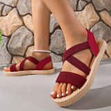 2025Ladies Shoes New Large-Size Sandals Rubber Ribs With Feet Lightweight Flat Beach Sandals Women HZ0115
