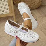 Spring And Summer 2025 New Large-Size Breathable Light-Mouthed Single Shoes Casual Women's Shoes HZ0115