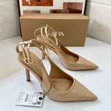 Autumn New Niche Fashion Shoes Leopard Print Sharp High-Heeled Muller Sandals HZ0115