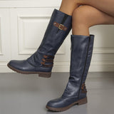 Large-Size Martin Boots Women 2025 Fashion Explosion Wearing Autumn And Winter High Boots HZ0115