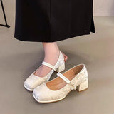 Vintage Temperament Elegant Small High Single Shoes Summer New New Chinese Style Cheongsam Temperament High Heels HZ0115