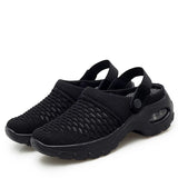 Large-Size Lady Summer Hanb Yarn Cloth Cloth Slippers Rock Mother Half-Storage Sandals Two Sides Wear HZ0115
