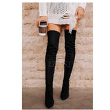 Over-Knee Boots High Heel Side Zipper Female Boots Wish Female Boots HZ0115