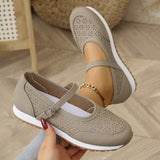 Spring And Summer 2025 New Large-Size Breathable Light-Mouthed Single Shoes Casual Women's Shoes HZ0115