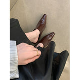 Baotou Half Slippers Women Small Head Slope And High Heel Cool Drag Fashion Outside Wearing Coarse Heel Lazy Muller Shoes HZ0115