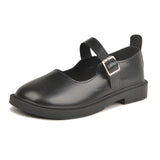 2025 New Single Shoes JK Mary Jane Small Leather Shoes Women's Korean Version Of Retro British Style Thick Spring And Summer HZ0115