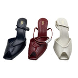 Za Home 2025 Summer New Fish Mouth Sandals With Coarse Heel Toe Sandals Shoes HZ0115