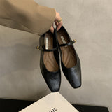 French Evening Temperament Commuter Single-Shoe Women 2025 New Autumn Korean Version Of The Fairy Coarse And Mary Jane Small Leather Shoes HZ0115