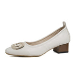 New Temperament French Way Spring And Autumn New Professional Work Shoes Temperament Fairy Casual Single Shoes Women's Coarse HZ0115