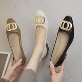New Temperament French Way Spring And Autumn New Professional Work Shoes Temperament Fairy Casual Single Shoes Women's Coarse HZ0115
