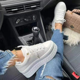 Summer New Large-Size Single-Shoe Women's Round Head Thick Sole Casual Sticky Shoes Single Shoes HZ0115