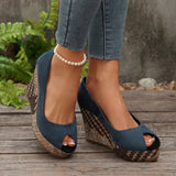 Large-Size Fish Mouth Slope With High Heel Single Shoes Women's New Light-Footed Single Shoes In Autumn HZ0115