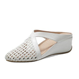 Scraper Slope And Baiji Soft Bottom Slippers Women 2025 New Spring And Summer Women's Wear Slippers Half Dragging HZ0115