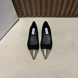 Late Evening Gentle Wind Flat-Soled Fairy Shoes 2025 Summer New With Skirt Single Shoes French Small Fragrant Temperament Pointed Shoes HZ0115
